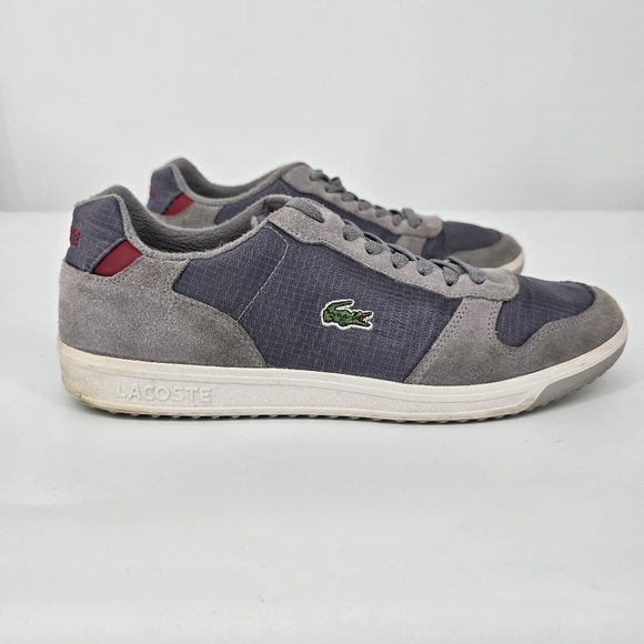 Lacoste Shoe Men 11.5 Jenson EO SPM Sneakers Grey Suede main image 8